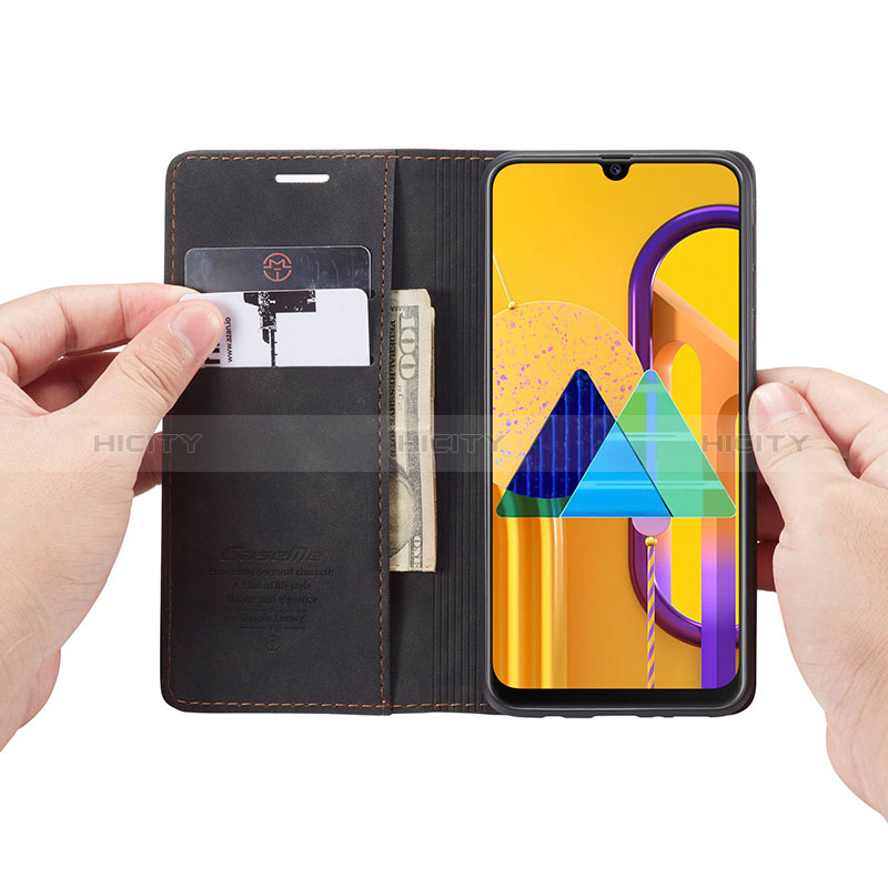 Handytasche Stand Schutzhülle Flip Leder Hülle C01S für Samsung Galaxy M21 groß