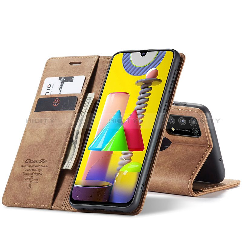 Handytasche Stand Schutzhülle Flip Leder Hülle C01S für Samsung Galaxy M31 Prime Edition