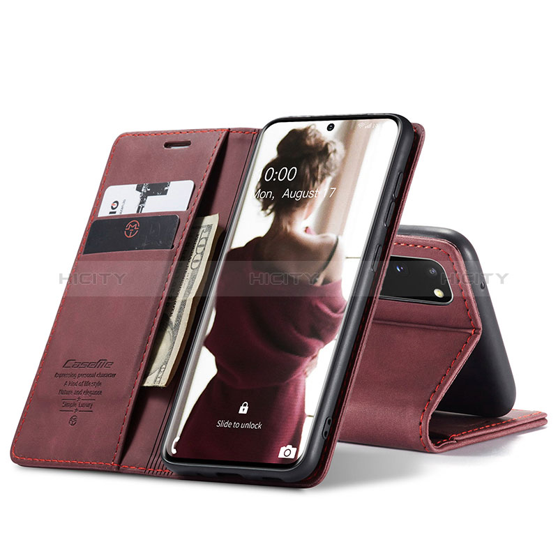 Handytasche Stand Schutzhülle Flip Leder Hülle C01S für Samsung Galaxy S20 groß