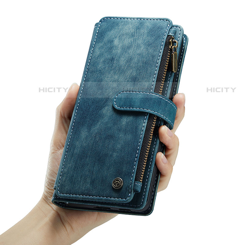 Handytasche Stand Schutzhülle Flip Leder Hülle C01S für Samsung Galaxy S21 5G groß