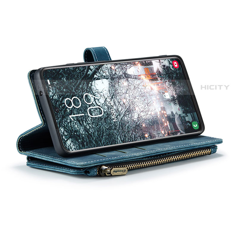 Handytasche Stand Schutzhülle Flip Leder Hülle C01S für Samsung Galaxy S21 5G groß