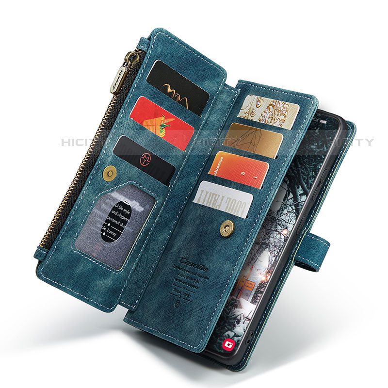 Handytasche Stand Schutzhülle Flip Leder Hülle C01S für Samsung Galaxy S21 Plus 5G groß