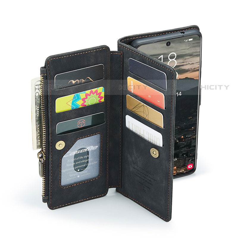 Handytasche Stand Schutzhülle Flip Leder Hülle C01S für Samsung Galaxy S22 5G