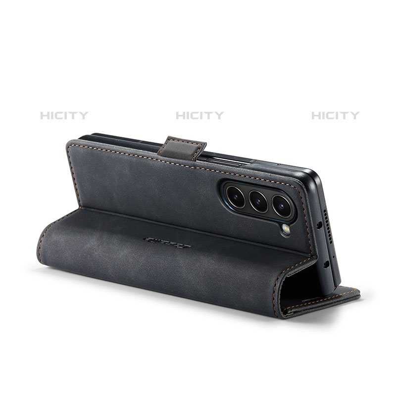 Handytasche Stand Schutzhülle Flip Leder Hülle C01S für Samsung Galaxy Z Fold5 5G