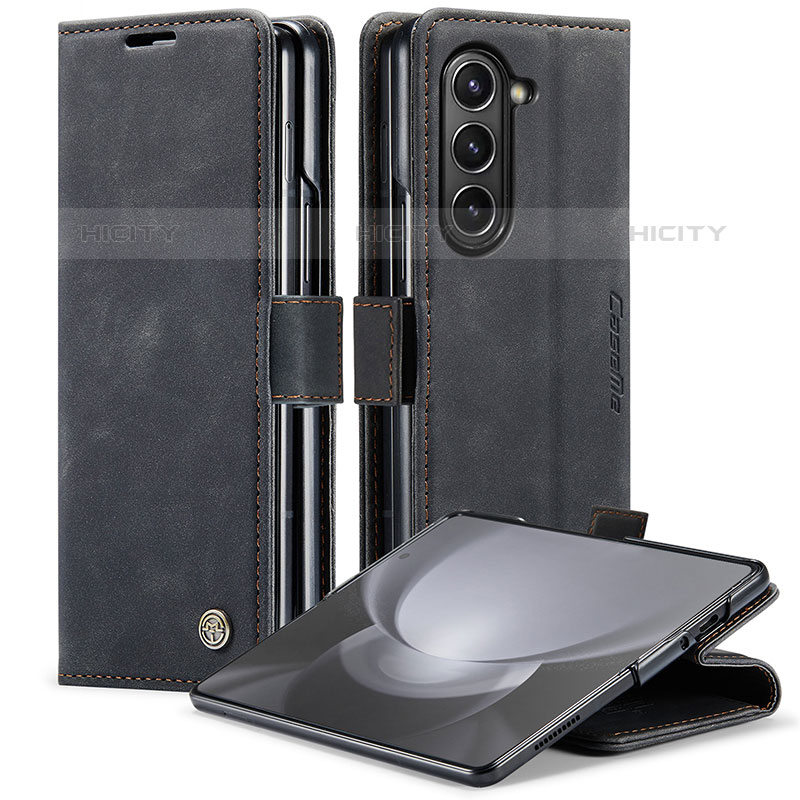 Handytasche Stand Schutzhülle Flip Leder Hülle C01S für Samsung Galaxy Z Fold5 5G