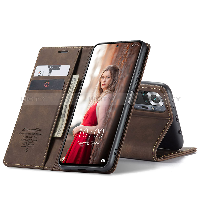 Handytasche Stand Schutzhülle Flip Leder Hülle C01S für Xiaomi Redmi Note 10 Pro 4G groß