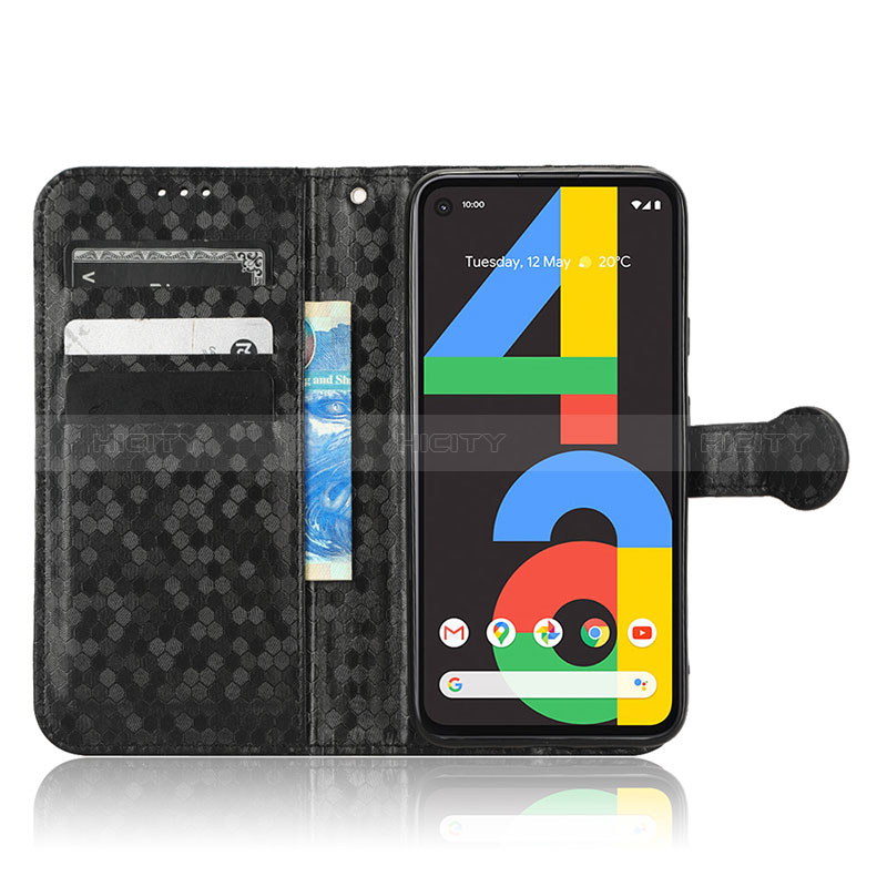 Handytasche Stand Schutzhülle Flip Leder Hülle C01X für Google Pixel 4a