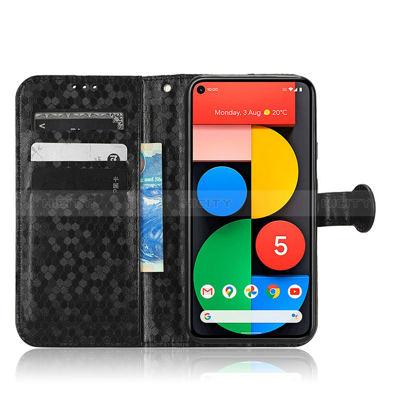 Handytasche Stand Schutzhülle Flip Leder Hülle C01X für Google Pixel 5