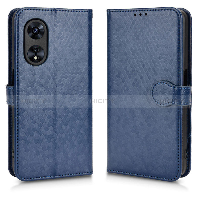 Handytasche Stand Schutzhülle Flip Leder Hülle C01X für Oppo A1 Pro 5G Blau Plus