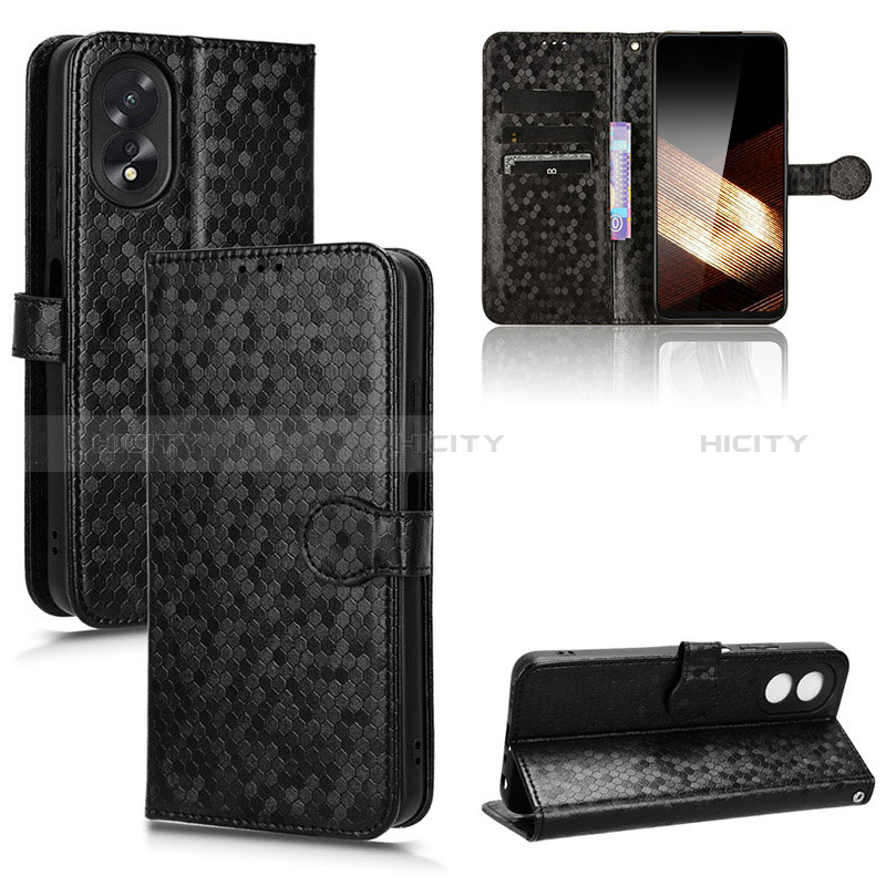 Handytasche Stand Schutzhülle Flip Leder Hülle C01X für Oppo A58 4G