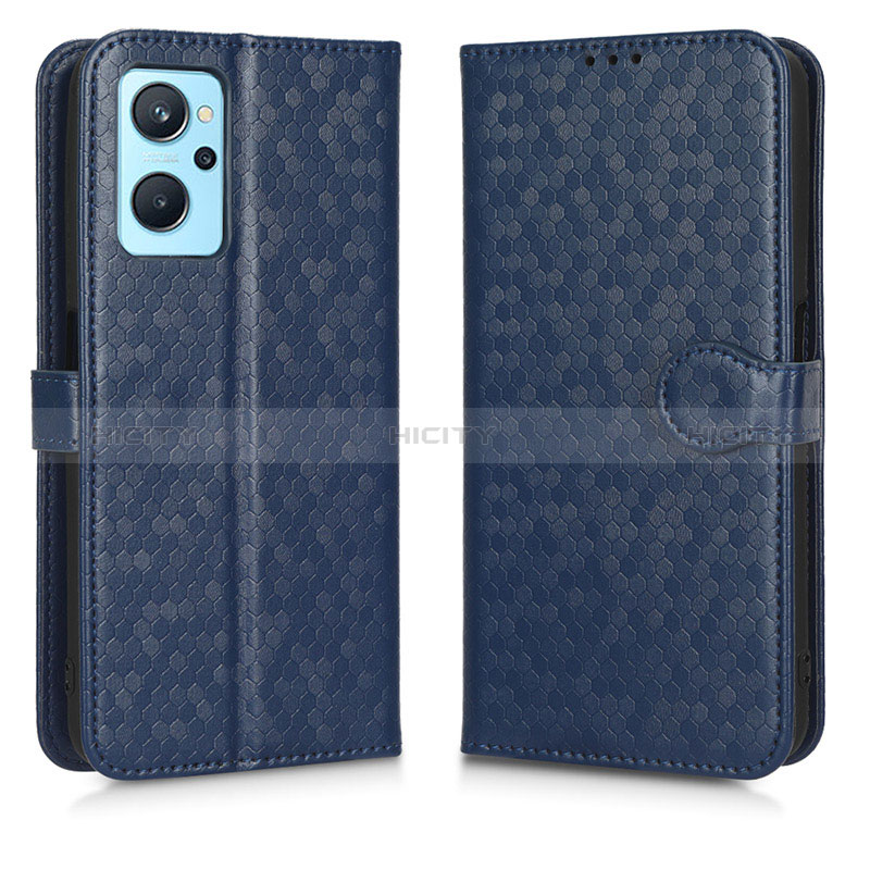 Handytasche Stand Schutzhülle Flip Leder Hülle C01X für Oppo K10 4G Blau