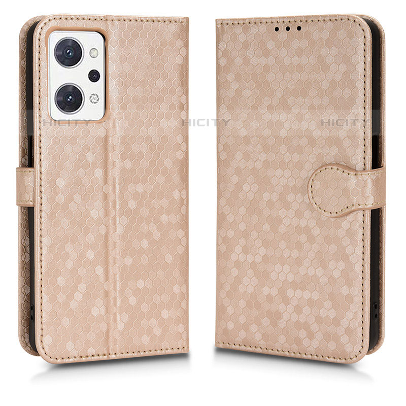 Handytasche Stand Schutzhülle Flip Leder Hülle C01X für Oppo Reno7 A Gold Plus