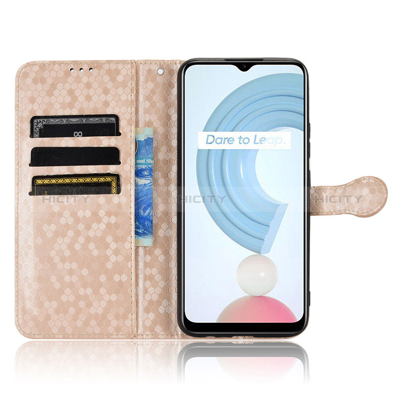 Handytasche Stand Schutzhülle Flip Leder Hülle C01X für Realme C25Y India groß