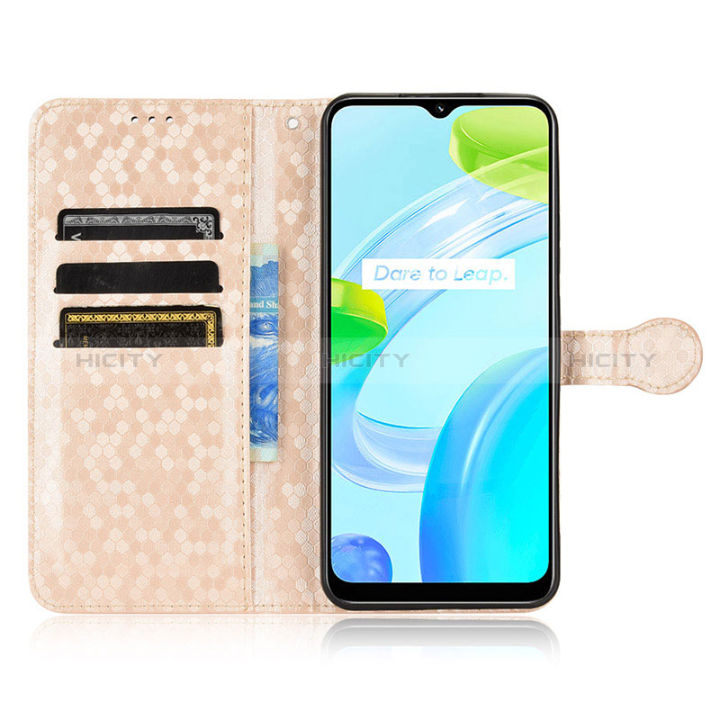 Handytasche Stand Schutzhülle Flip Leder Hülle C01X für Realme C30