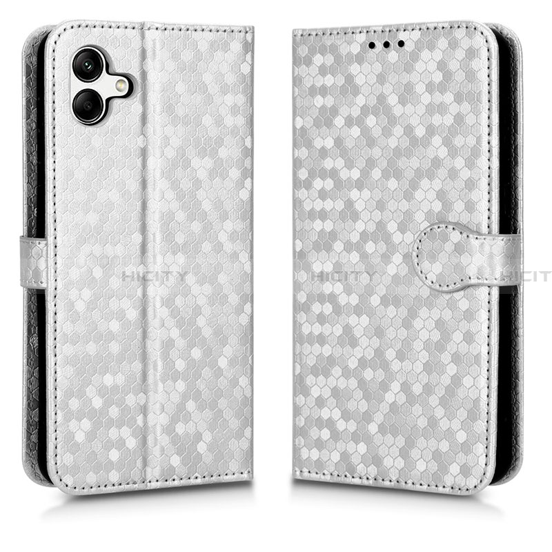 Handytasche Stand Schutzhülle Flip Leder Hülle C01X für Samsung Galaxy A05 Silber