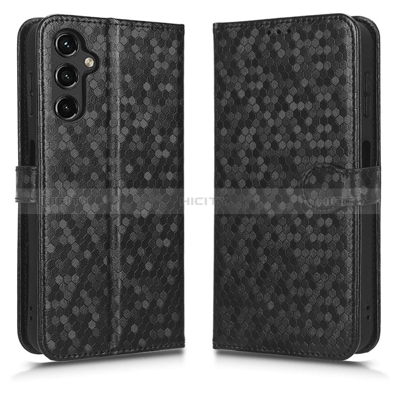 Handytasche Stand Schutzhülle Flip Leder Hülle C01X für Samsung Galaxy A14 5G Schwarz