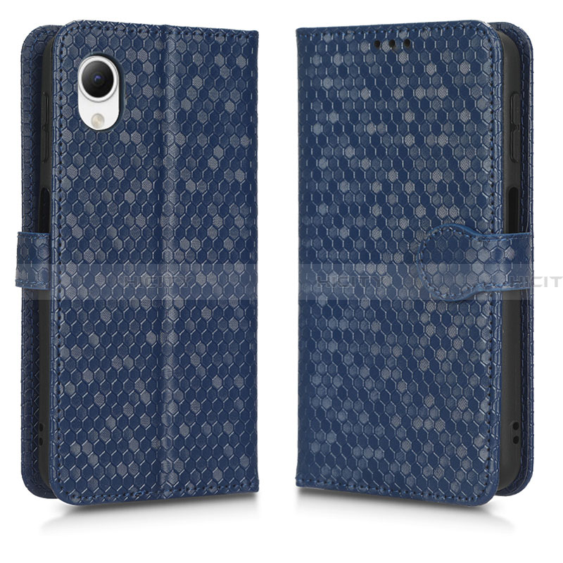 Handytasche Stand Schutzhülle Flip Leder Hülle C01X für Samsung Galaxy A23s Blau Plus