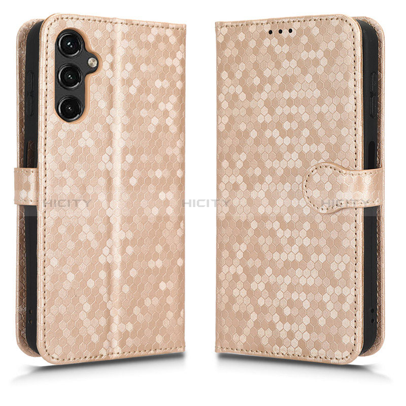 Handytasche Stand Schutzhülle Flip Leder Hülle C01X für Samsung Galaxy A24 4G Gold Plus