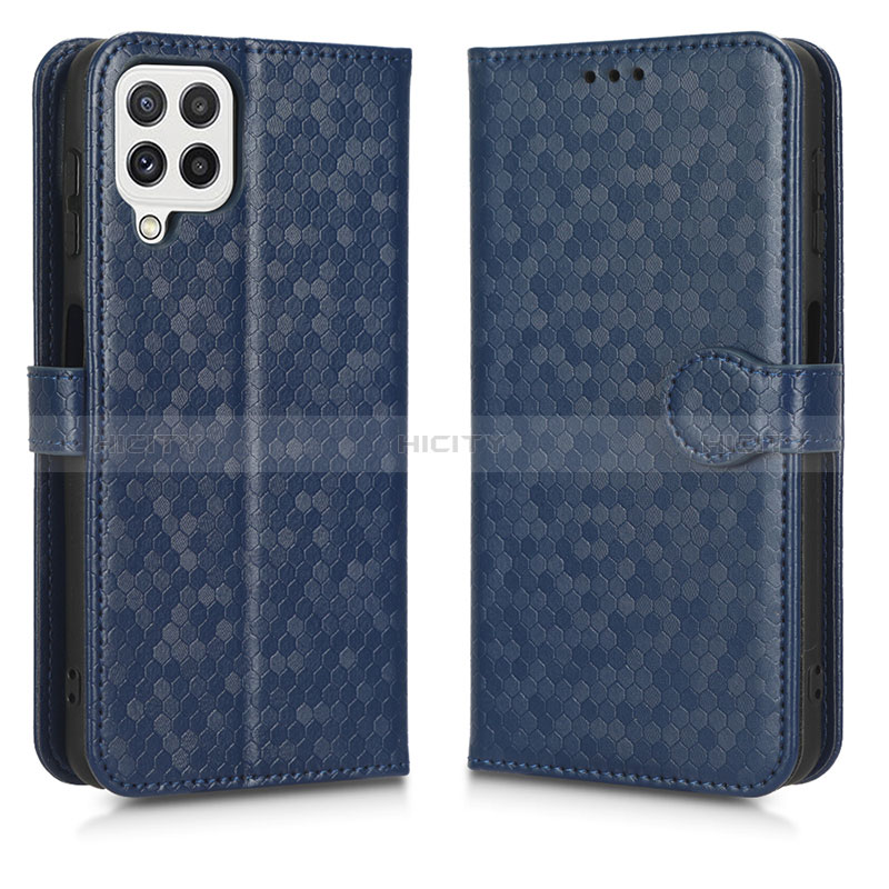 Handytasche Stand Schutzhülle Flip Leder Hülle C01X für Samsung Galaxy M12 Blau