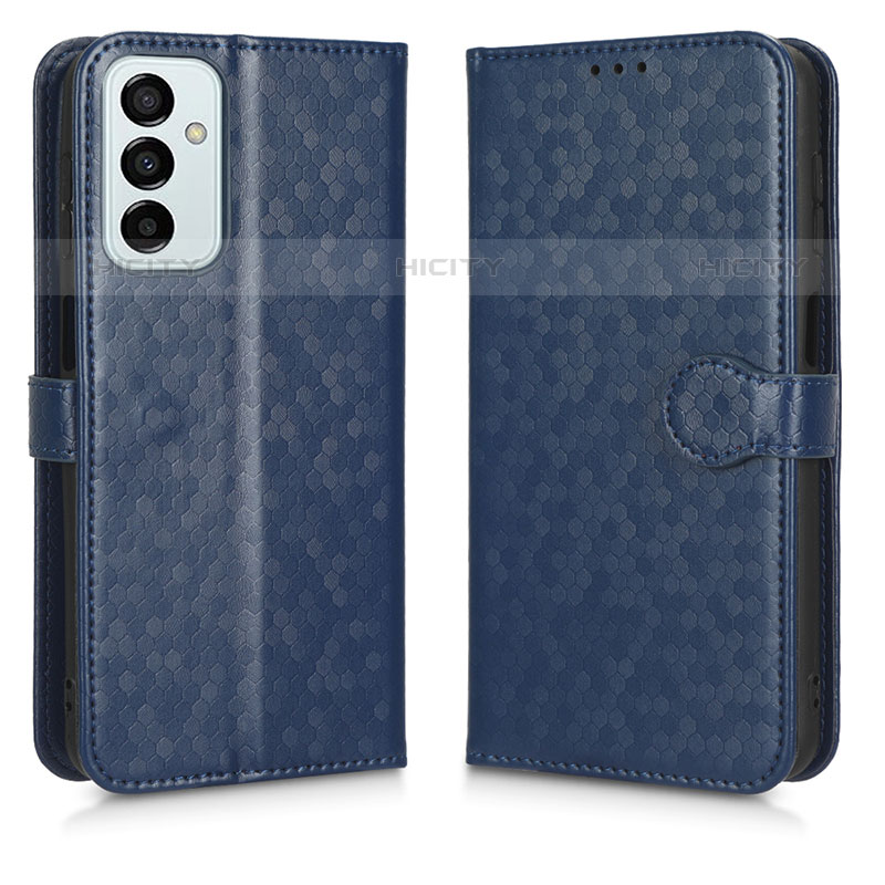 Handytasche Stand Schutzhülle Flip Leder Hülle C01X für Samsung Galaxy M23 5G Blau