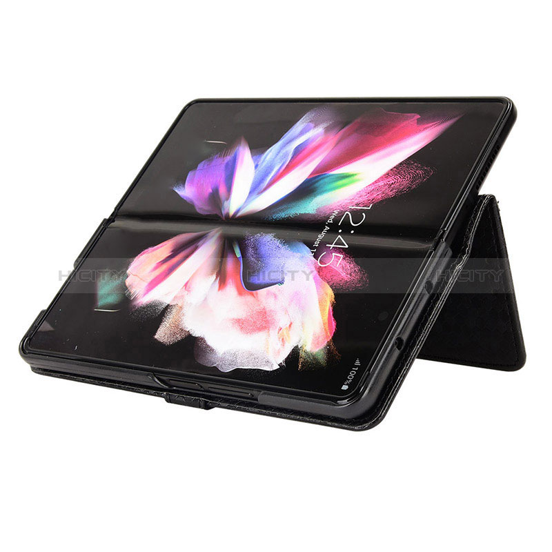 Handytasche Stand Schutzhülle Flip Leder Hülle C01X für Samsung Galaxy Z Fold3 5G