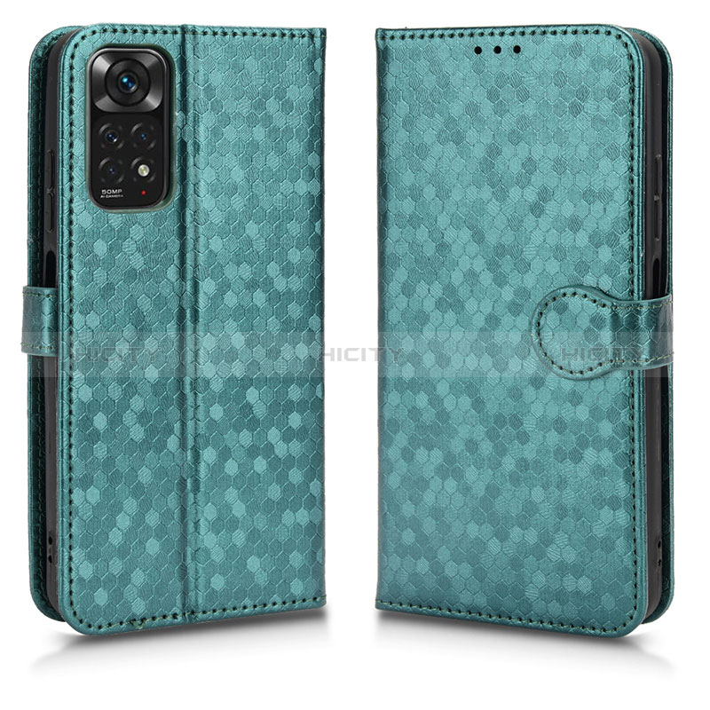 Handytasche Stand Schutzhülle Flip Leder Hülle C01X für Xiaomi Redmi Note 11 4G (2022) Grün