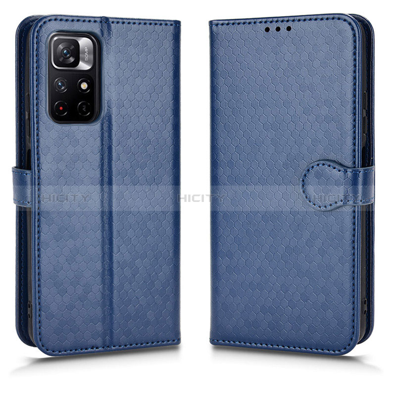 Handytasche Stand Schutzhülle Flip Leder Hülle C01X für Xiaomi Redmi Note 11T 5G Blau