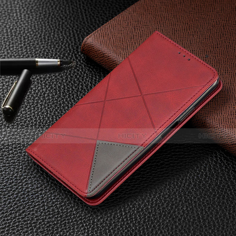 Handytasche Stand Schutzhülle Flip Leder Hülle C02 für Xiaomi Redmi Note 9 Rot Plus