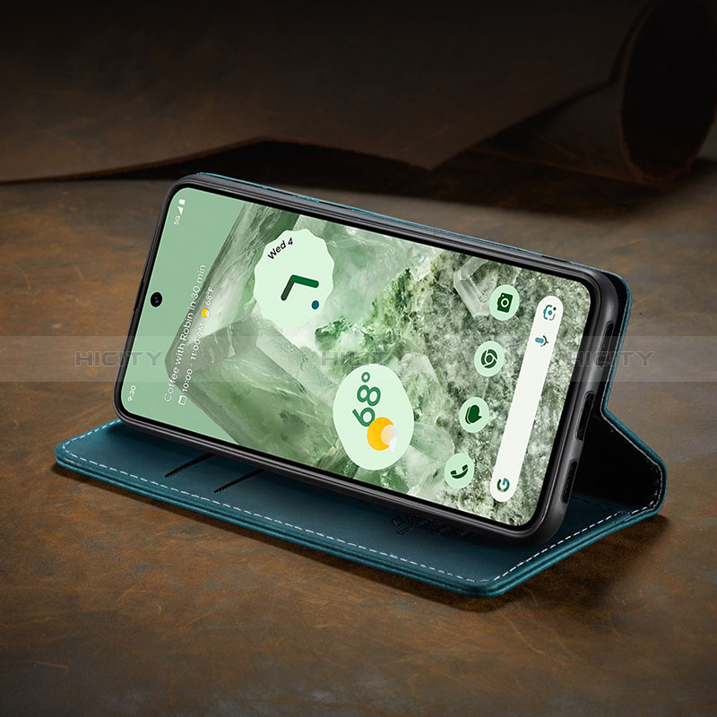 Handytasche Stand Schutzhülle Flip Leder Hülle C02S für Google Pixel 8a 5G groß