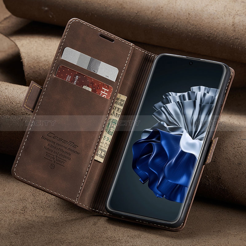 Handytasche Stand Schutzhülle Flip Leder Hülle C02S für Huawei P60 Pro