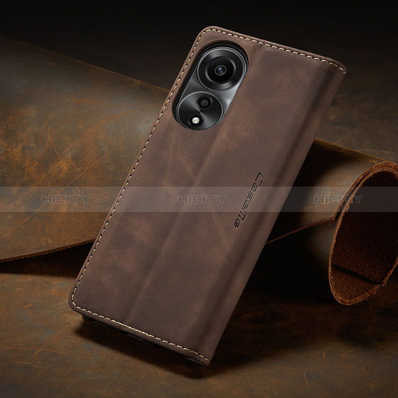 Handytasche Stand Schutzhülle Flip Leder Hülle C02S für Oppo A78 4G