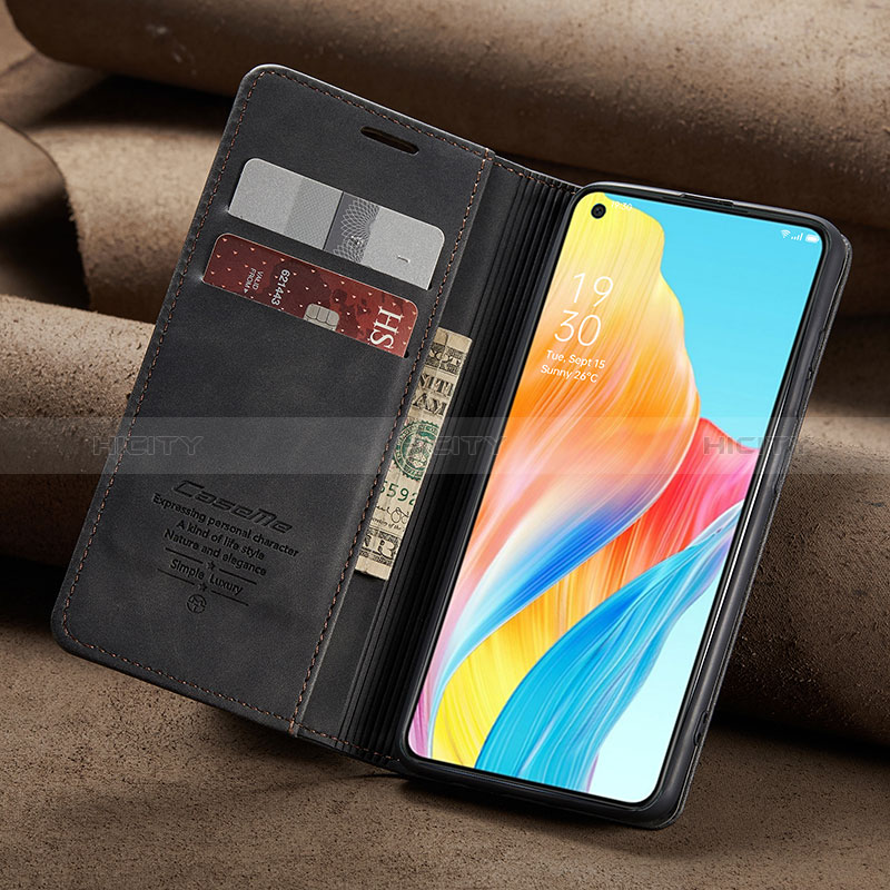 Handytasche Stand Schutzhülle Flip Leder Hülle C02S für Oppo A78 4G