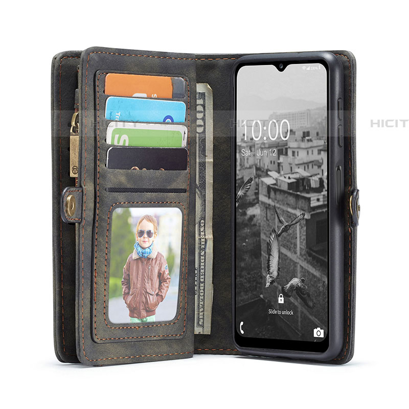 Handytasche Stand Schutzhülle Flip Leder Hülle C02S für Samsung Galaxy A04s groß