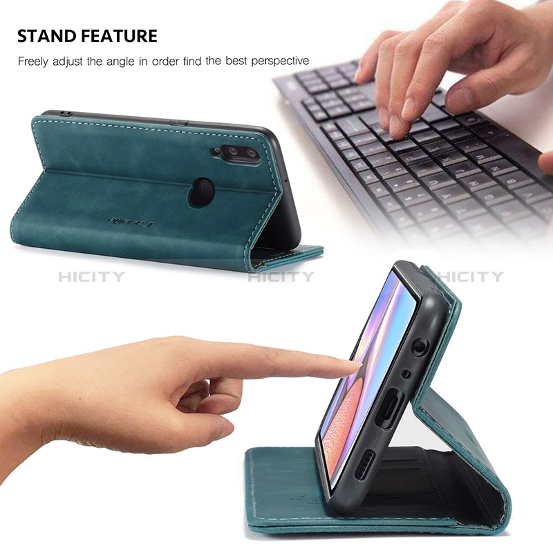 Handytasche Stand Schutzhülle Flip Leder Hülle C02S für Samsung Galaxy A10s groß