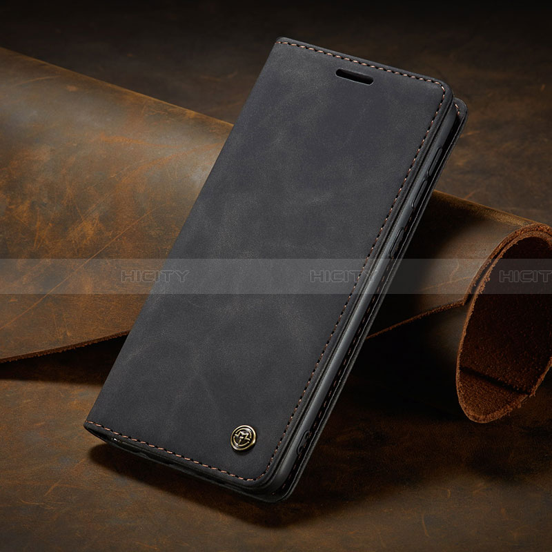 Handytasche Stand Schutzhülle Flip Leder Hülle C02S für Samsung Galaxy F02S SM-E025F Schwarz