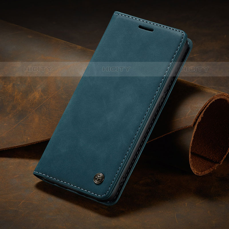 Handytasche Stand Schutzhülle Flip Leder Hülle C02S für Samsung Galaxy M01s Blau