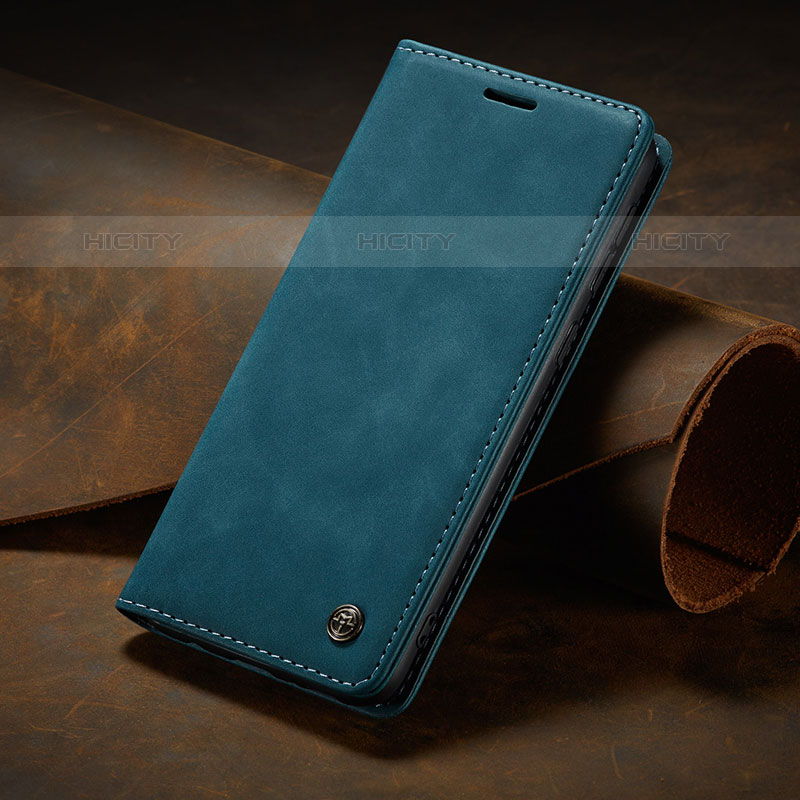 Handytasche Stand Schutzhülle Flip Leder Hülle C02S für Samsung Galaxy M02s Blau Plus