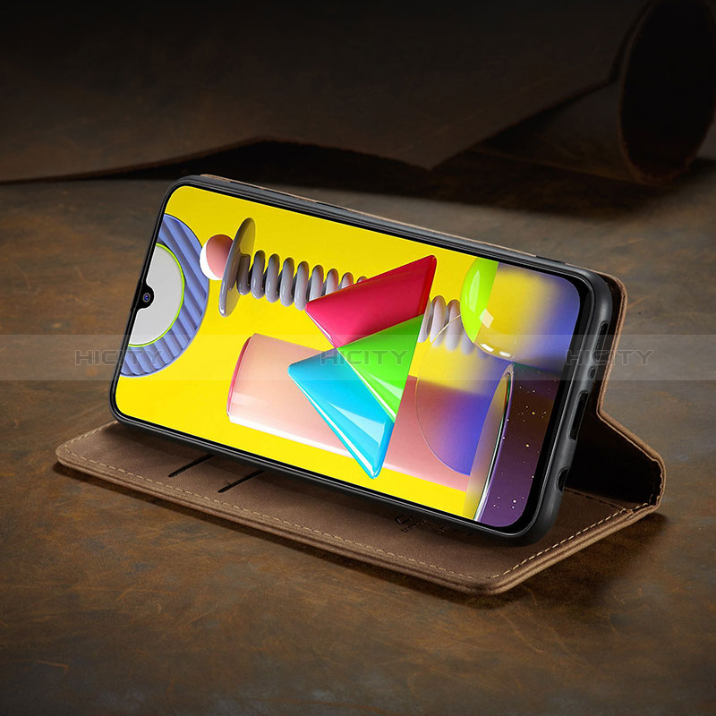 Handytasche Stand Schutzhülle Flip Leder Hülle C02S für Samsung Galaxy M31 Prime Edition