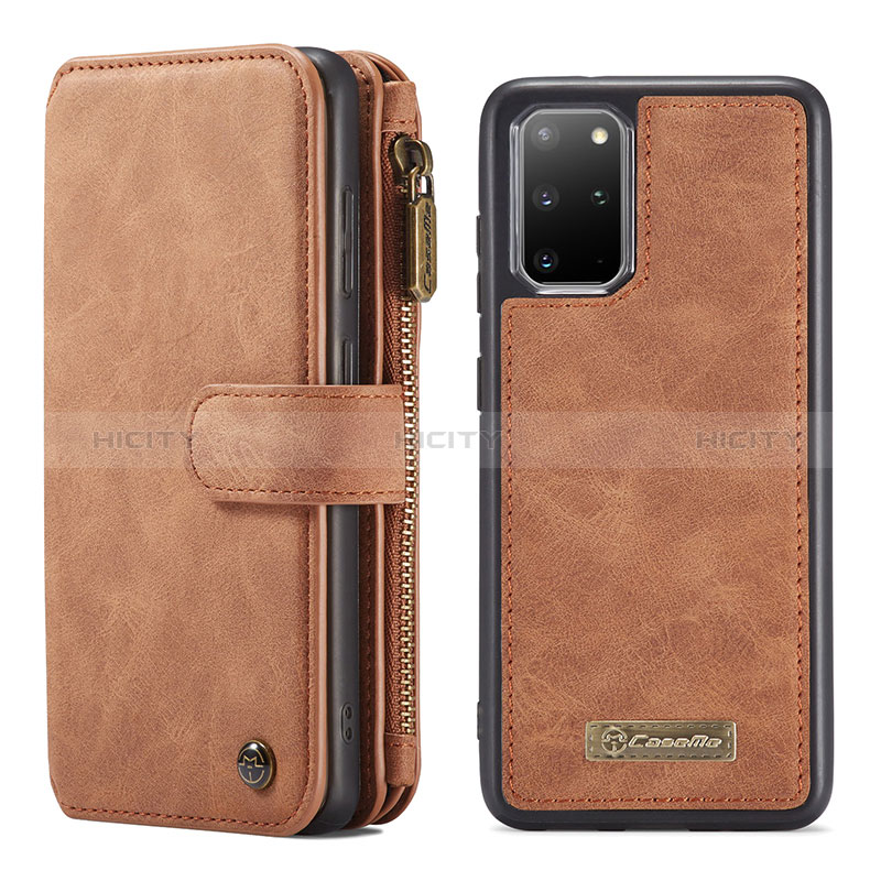 Handytasche Stand Schutzhülle Flip Leder Hülle C02S für Samsung Galaxy S20 Plus 5G Braun