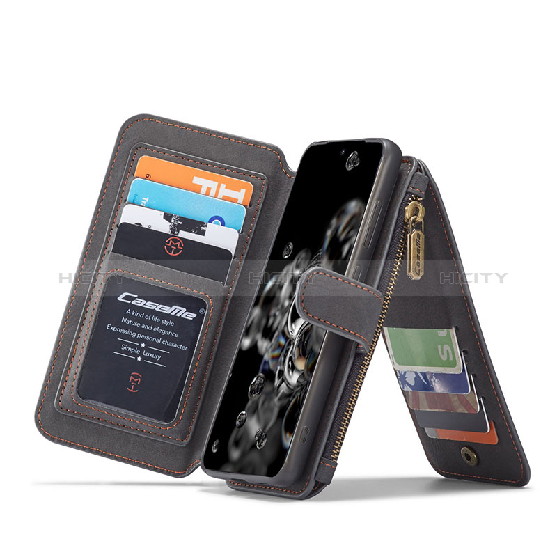 Handytasche Stand Schutzhülle Flip Leder Hülle C02S für Samsung Galaxy S20 Plus groß