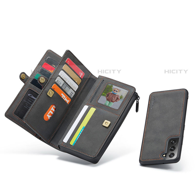 Handytasche Stand Schutzhülle Flip Leder Hülle C02S für Samsung Galaxy S21 5G