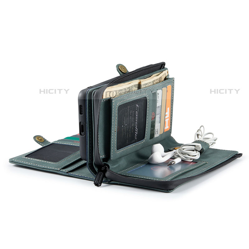 Handytasche Stand Schutzhülle Flip Leder Hülle C02S für Samsung Galaxy S21 5G