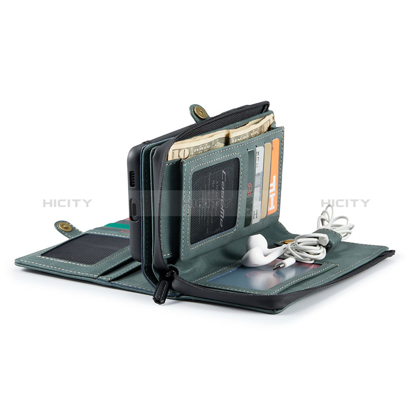 Handytasche Stand Schutzhülle Flip Leder Hülle C02S für Samsung Galaxy S24 5G