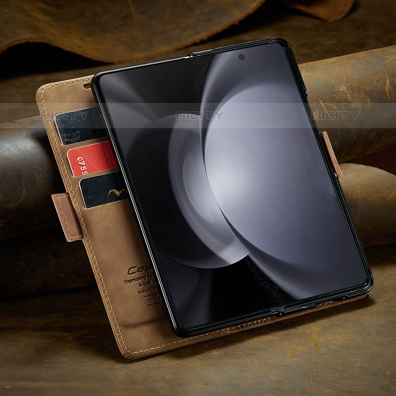 Handytasche Stand Schutzhülle Flip Leder Hülle C02S für Samsung Galaxy Z Fold5 5G