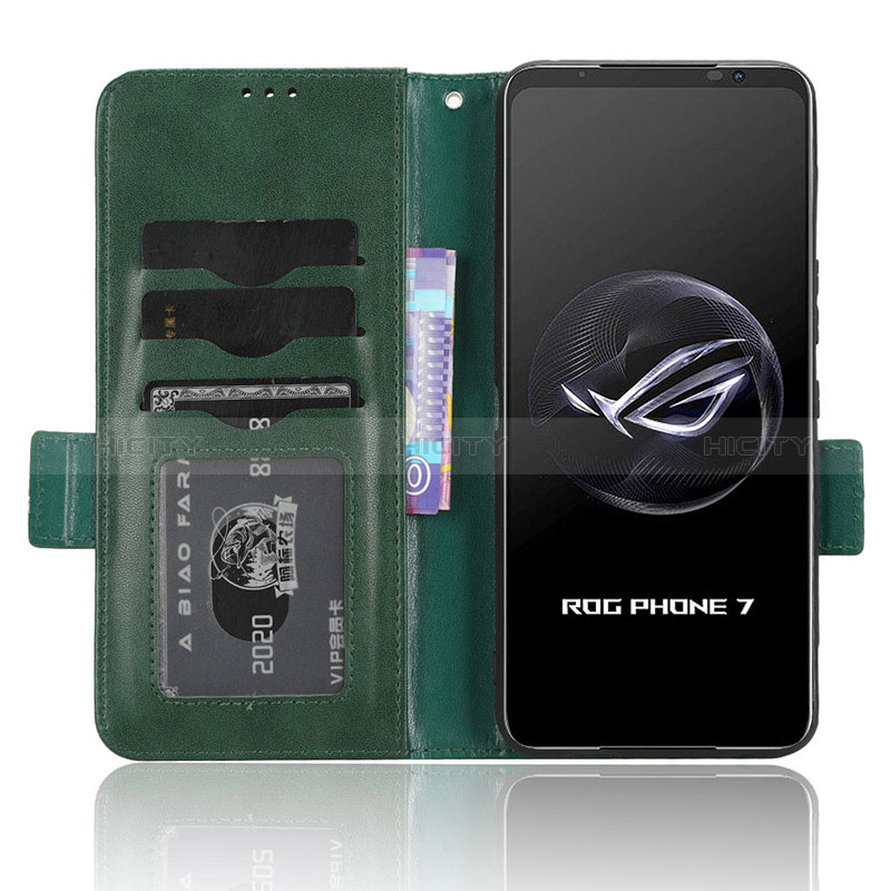 Handytasche Stand Schutzhülle Flip Leder Hülle C02X für Asus ROG Phone 7 groß