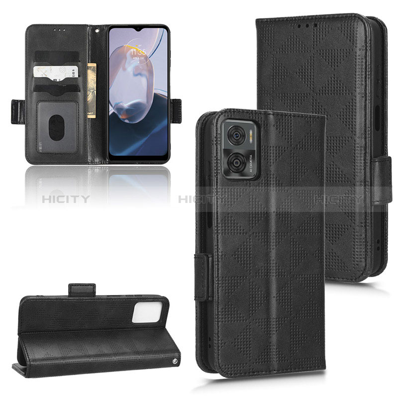 Handytasche Stand Schutzhülle Flip Leder Hülle C02X für Motorola Moto E22