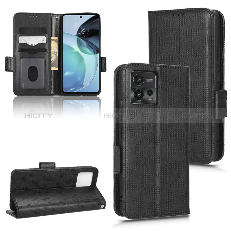 Handytasche Stand Schutzhülle Flip Leder Hülle C02X für Motorola Moto G72