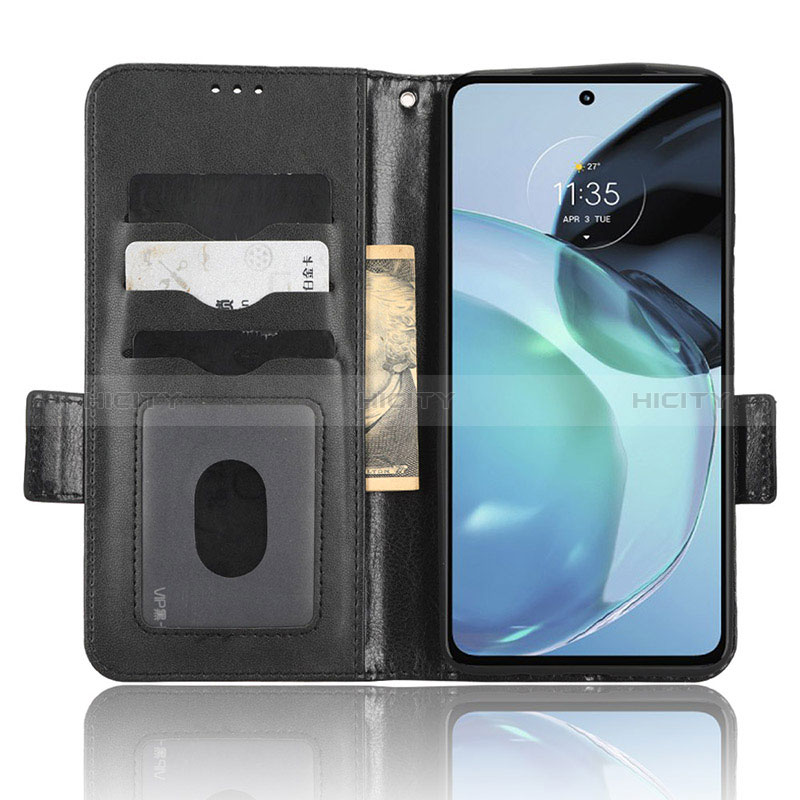 Handytasche Stand Schutzhülle Flip Leder Hülle C02X für Motorola Moto G72