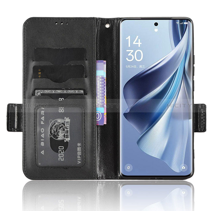 Handytasche Stand Schutzhülle Flip Leder Hülle C02X für Oppo Reno10 Pro+ Plus 5G groß