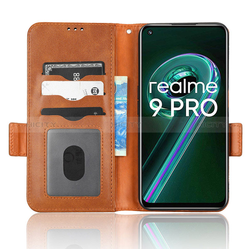 Handytasche Stand Schutzhülle Flip Leder Hülle C02X für Realme 9 Pro 5G groß